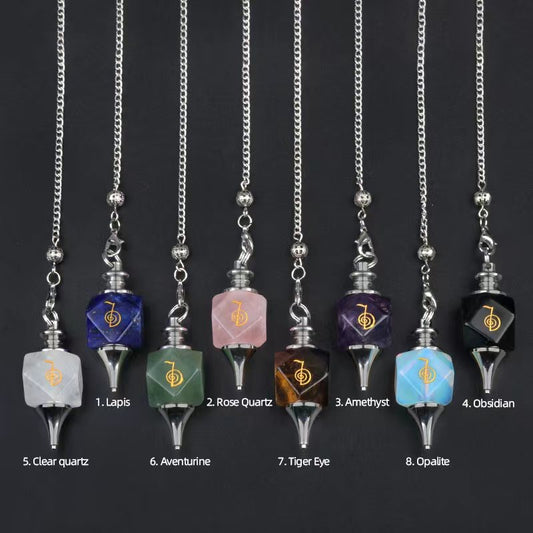 Crystal Different Materials Cho Ku Rei Power Symbol Pendulum