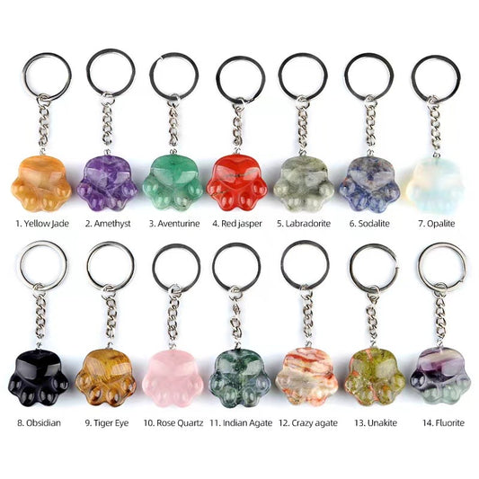 cat paw keychains