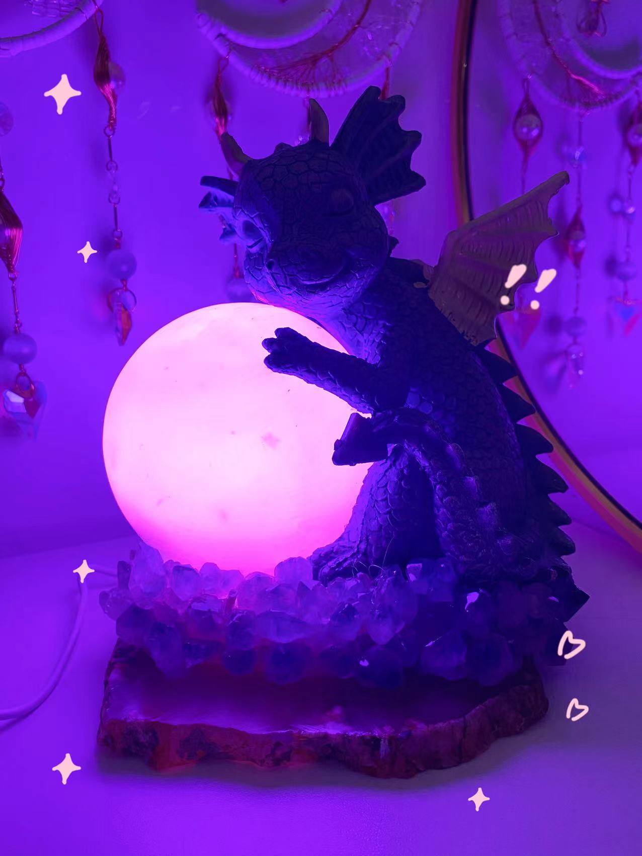 Flying dragon hug sphere light