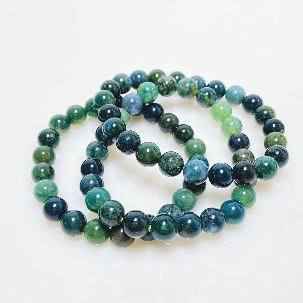 Moss agate bracelet