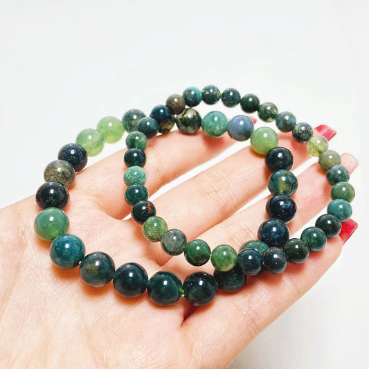 Moss agate bracelet