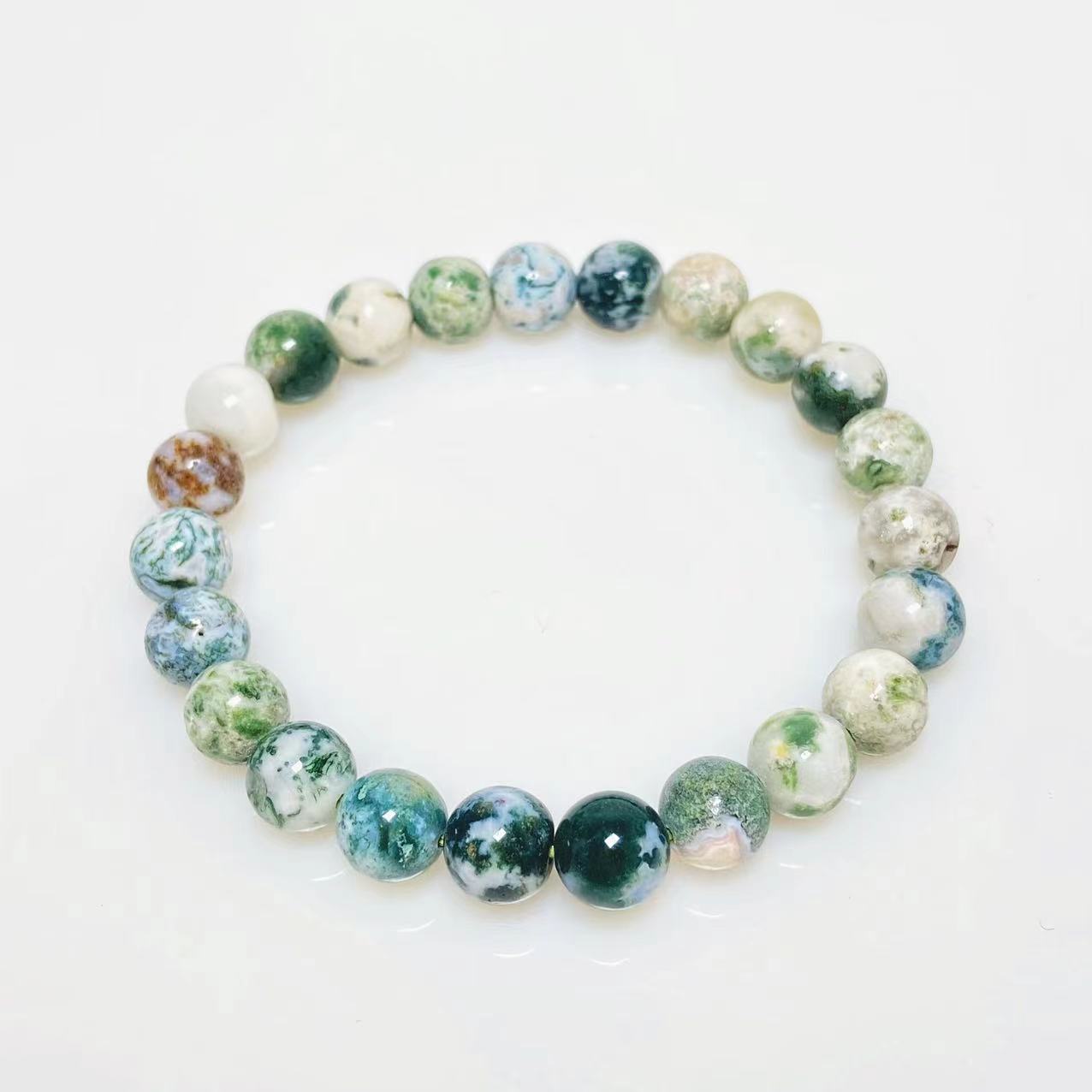 8mm Tree agate bracelets