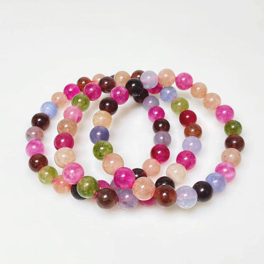 Manmade tourmaline bracelet