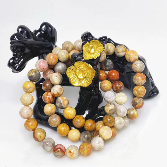 Crazy lace agate bracelet