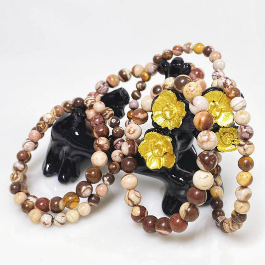 Chocolate calcite bracelet