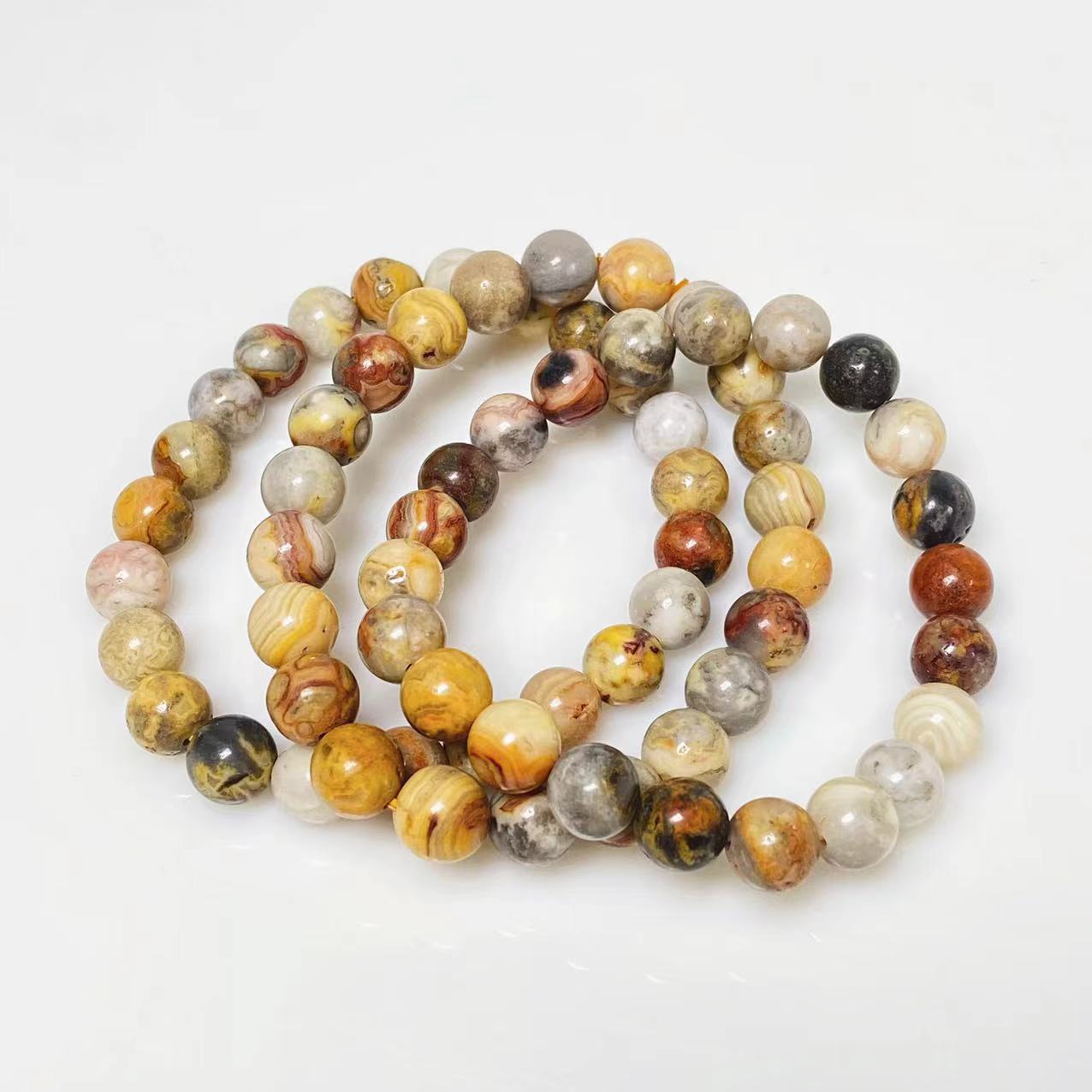 Crazy lace agate bracelet