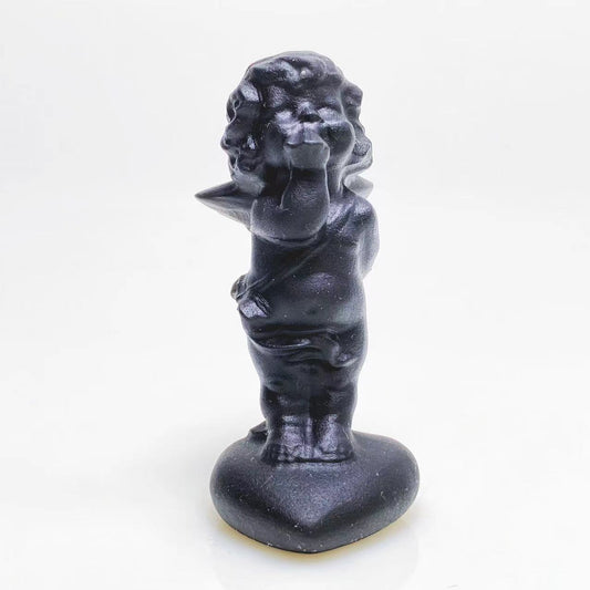 Black obsidian angel carving 1
