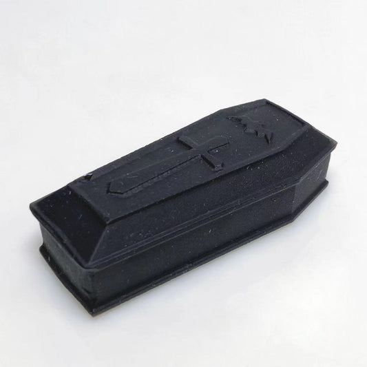 Black obsidian coffin plate carving
