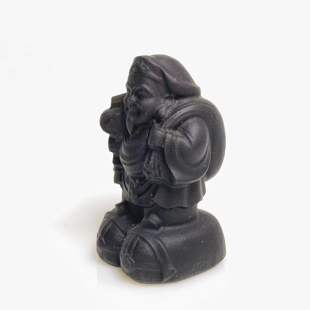Black obsidian carving