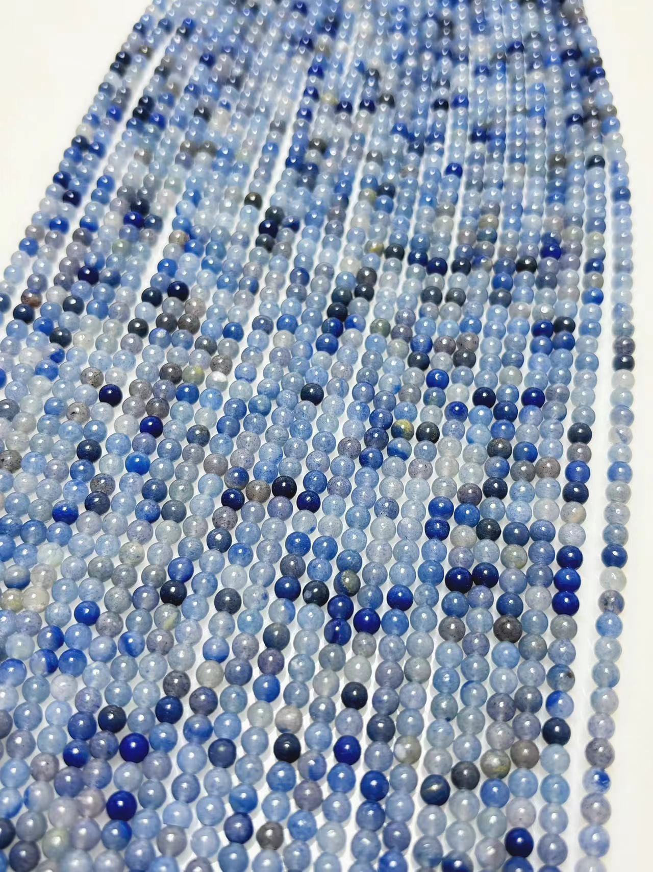 4mm Blue aventurine beads strand