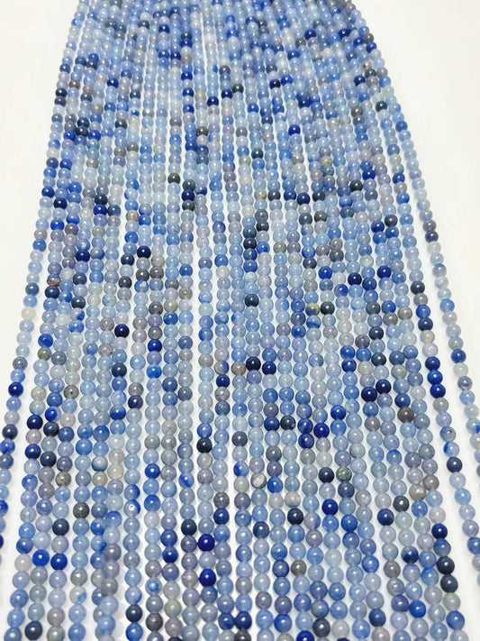 4mm Blue aventurine beads strand