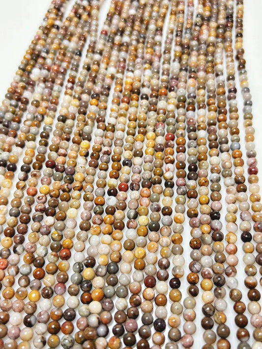 4mm Crazy lace agate beads strand