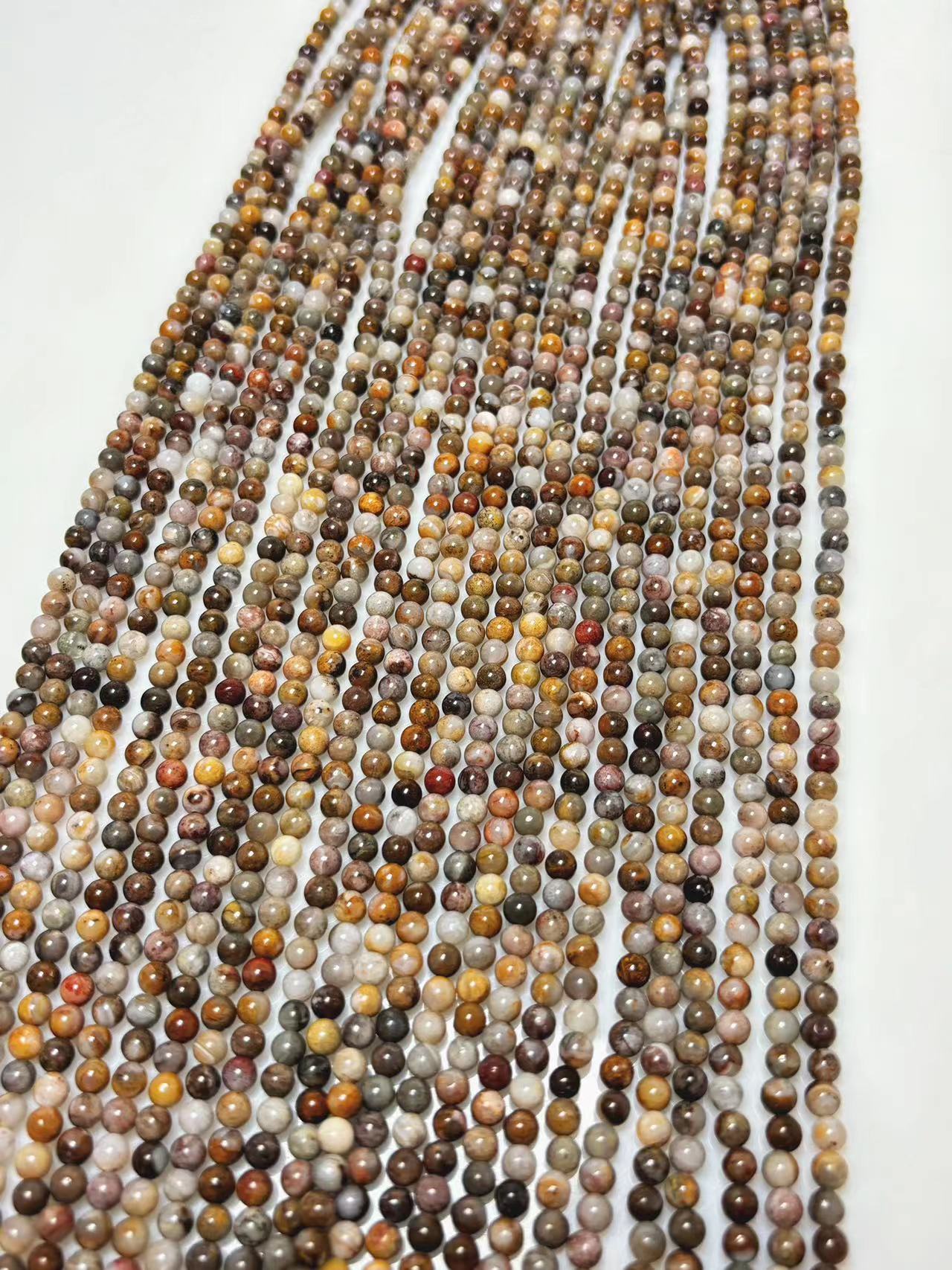 4mm Crazy lace agate beads strand