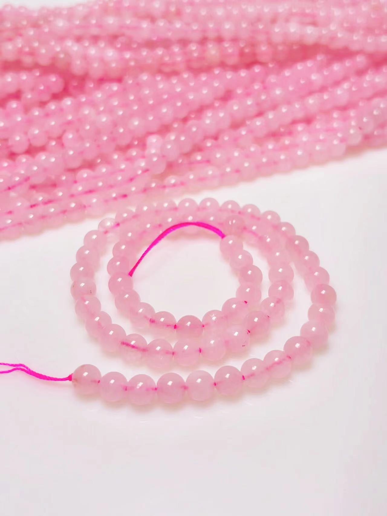 6mm Rose quartz beads strand