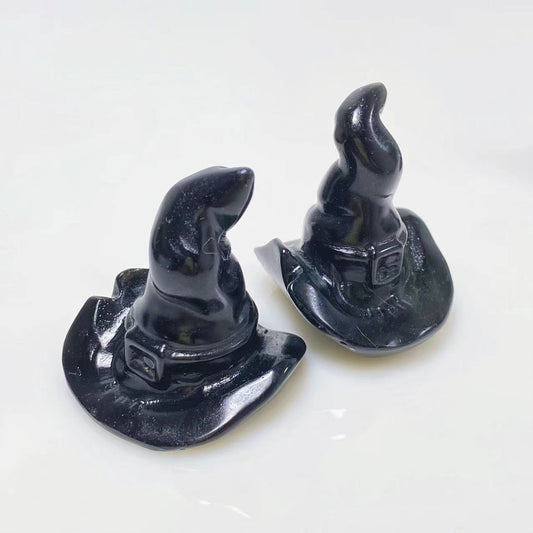 Black obsidian witch's hat