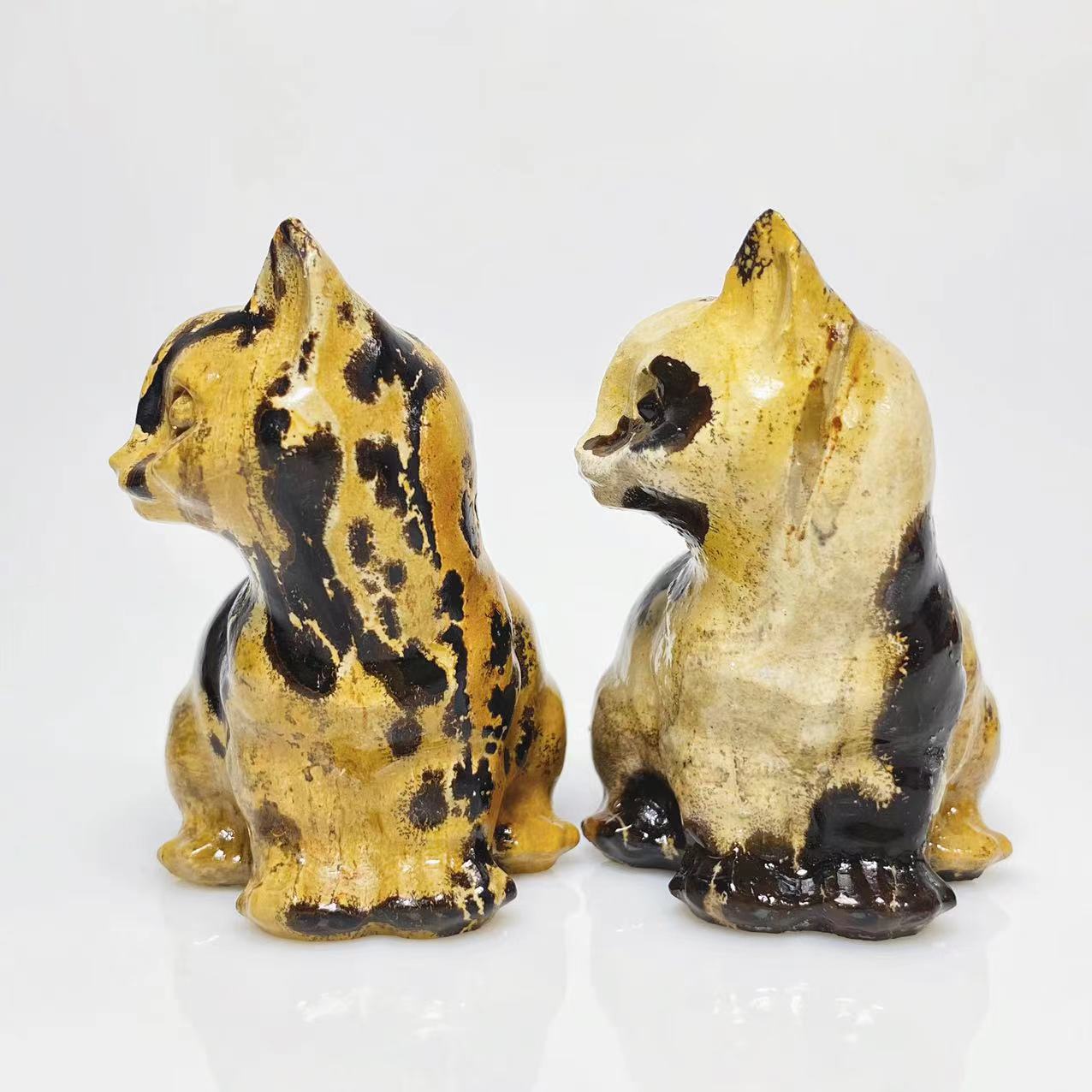 Picture stone standing cat