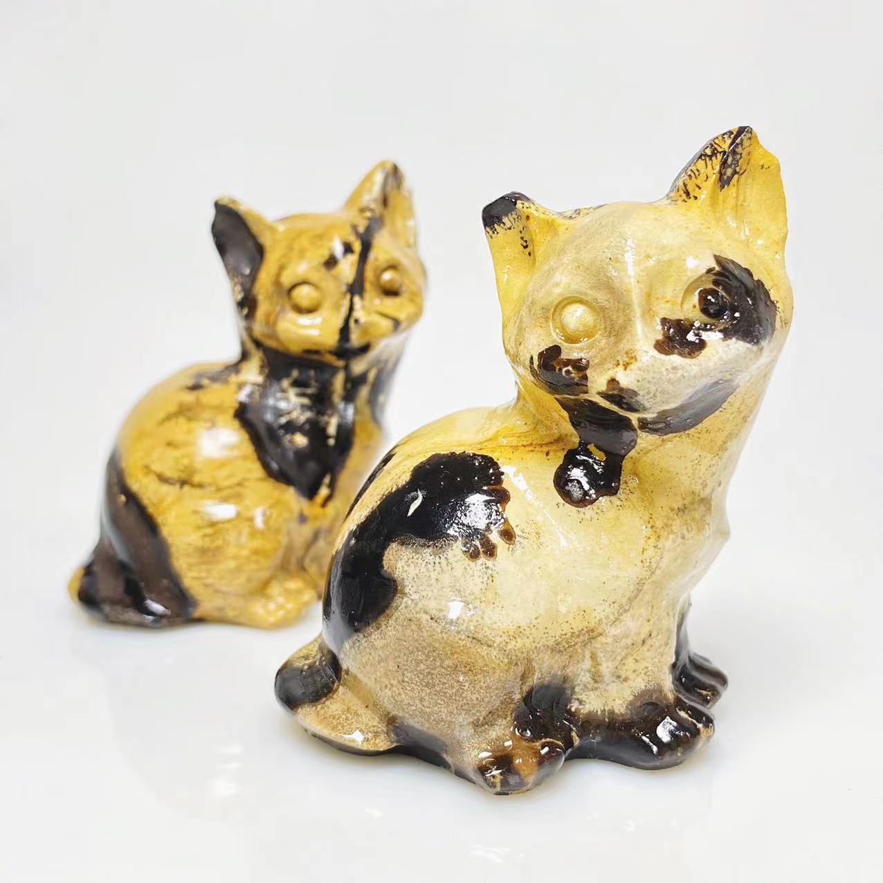 Picture stone standing cat