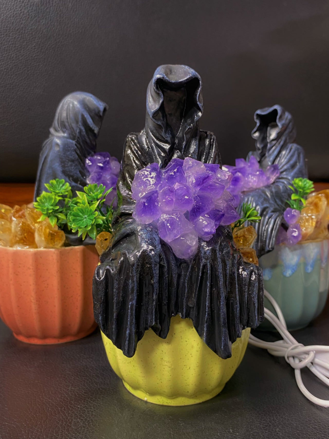 Amethyst sitting reapper light
