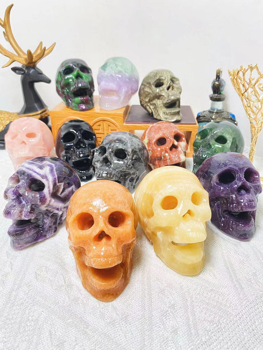 Crystal skull lampshade