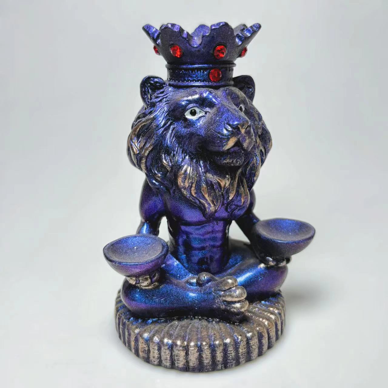 Yoga lion three sphere stand