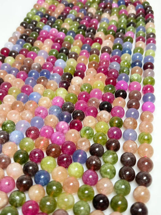 10mm Man-made tourmaline beads strand