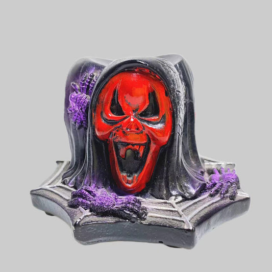 three masks sphere stand