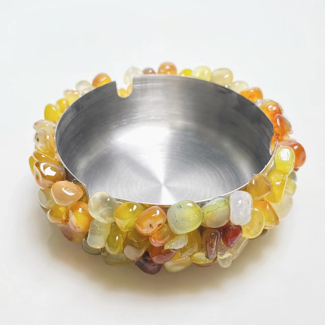 Crystal chips ashtray