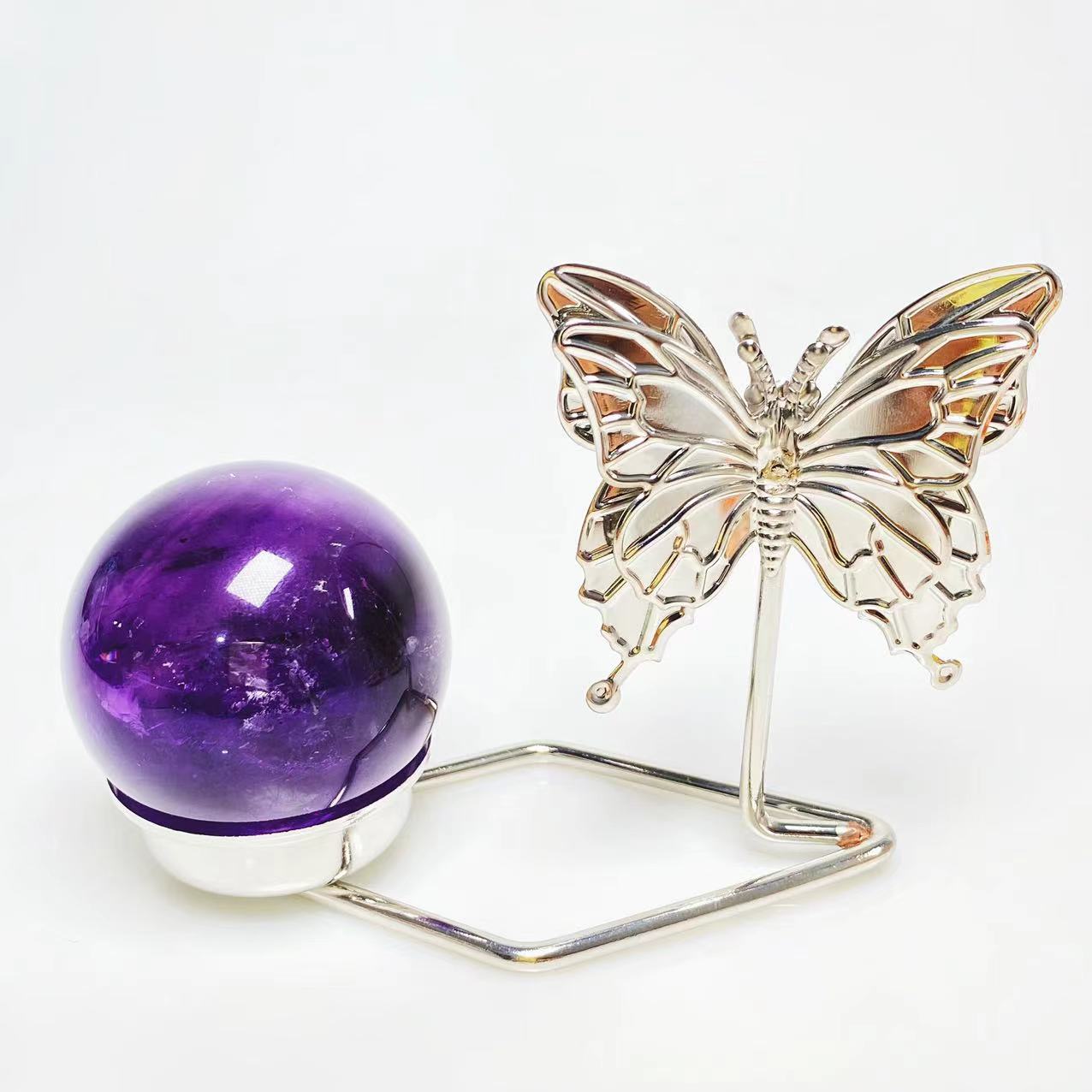 Metal butterfly candle holder
