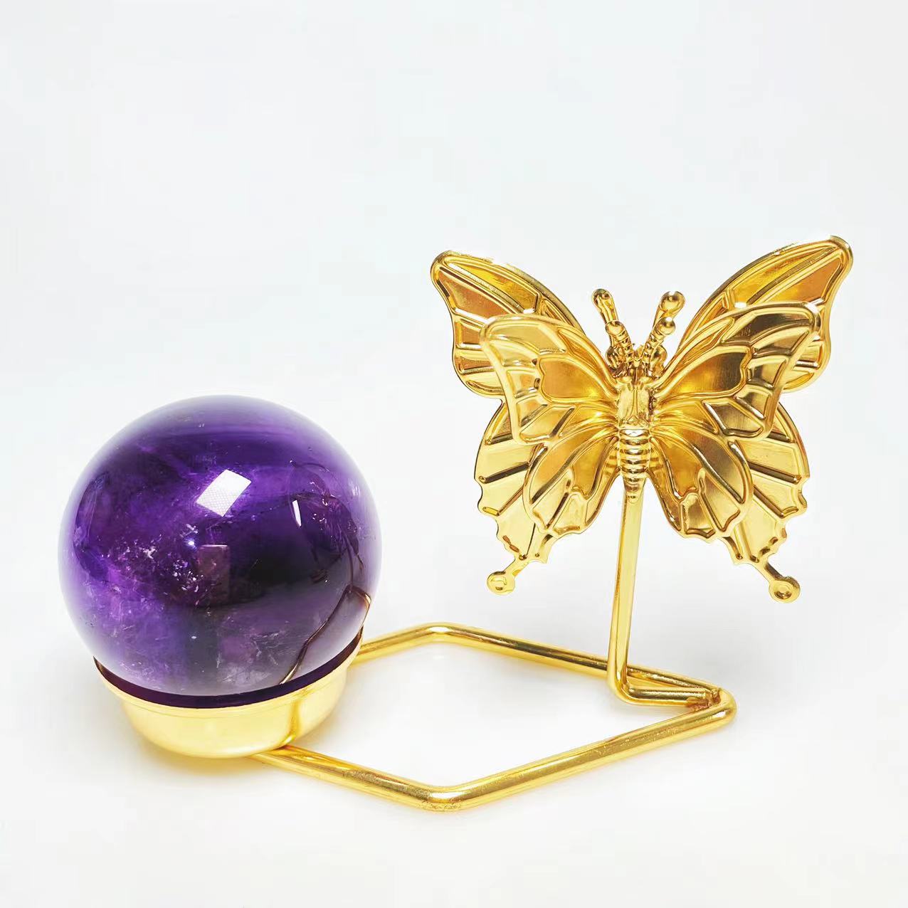 Metal butterfly candle holder
