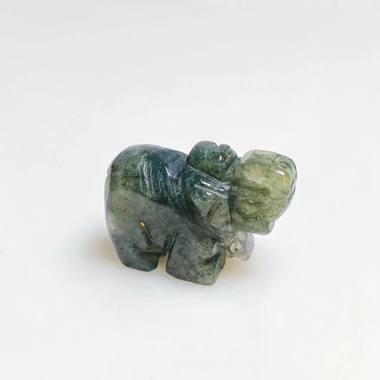 Mini elephant carvings