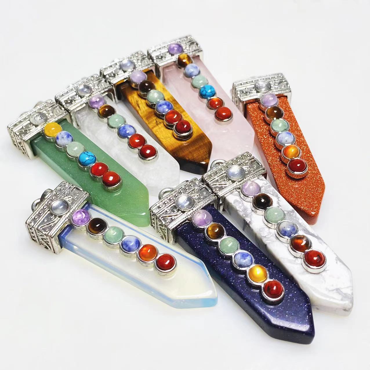 Chakra sword pendant