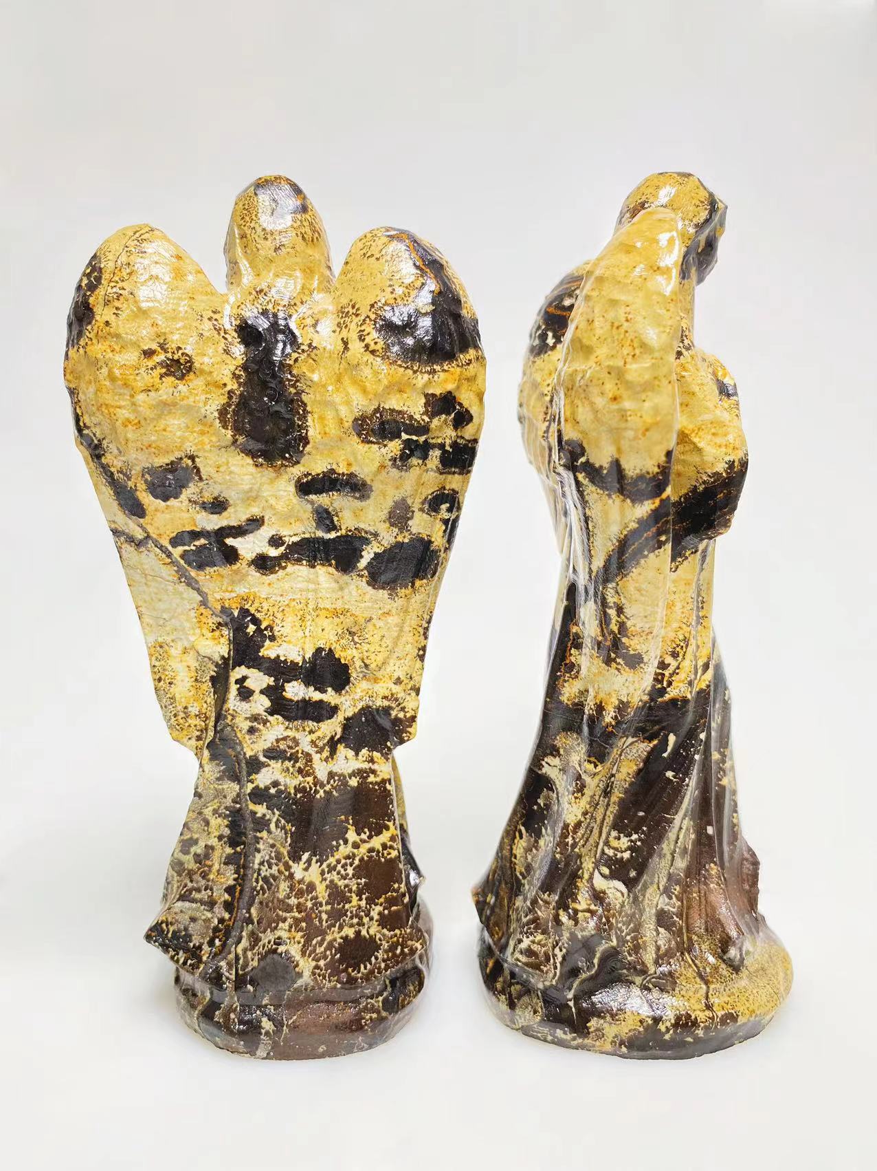 Picture stone angel carving