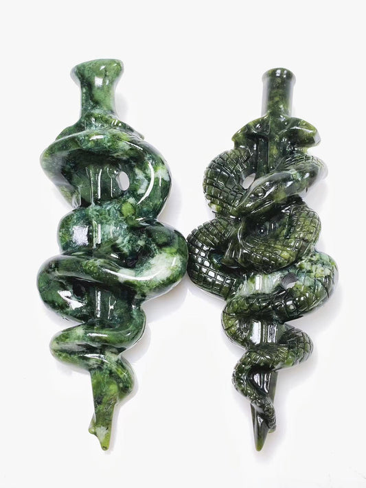 Green jade snake sword