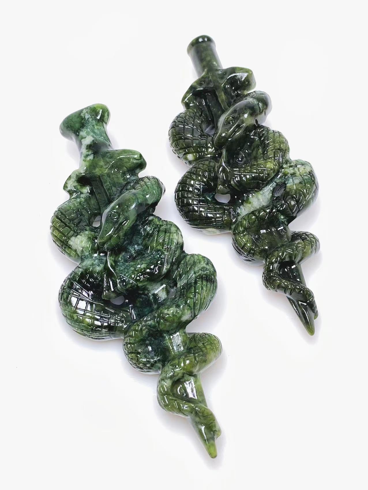 Green jade snake sword