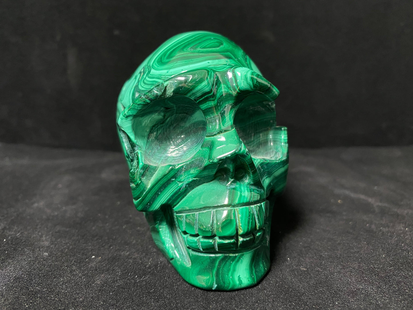 Malachite skull #0904