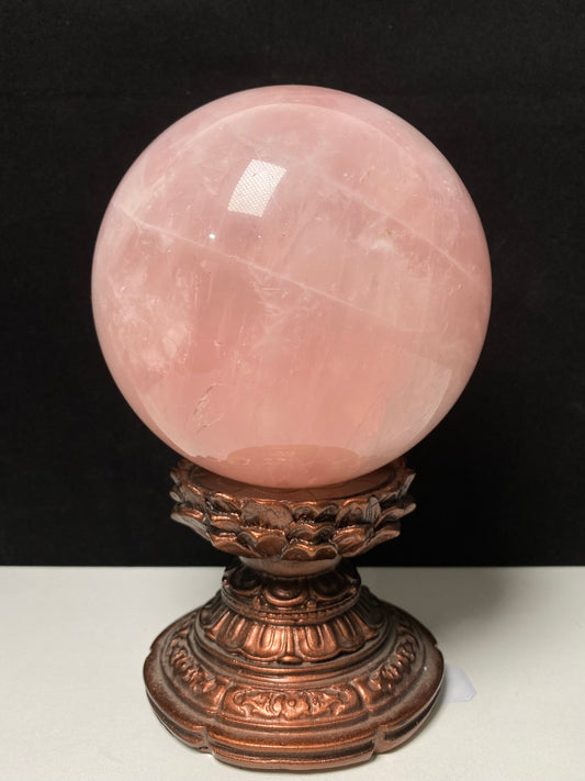 Rose quartz sphere