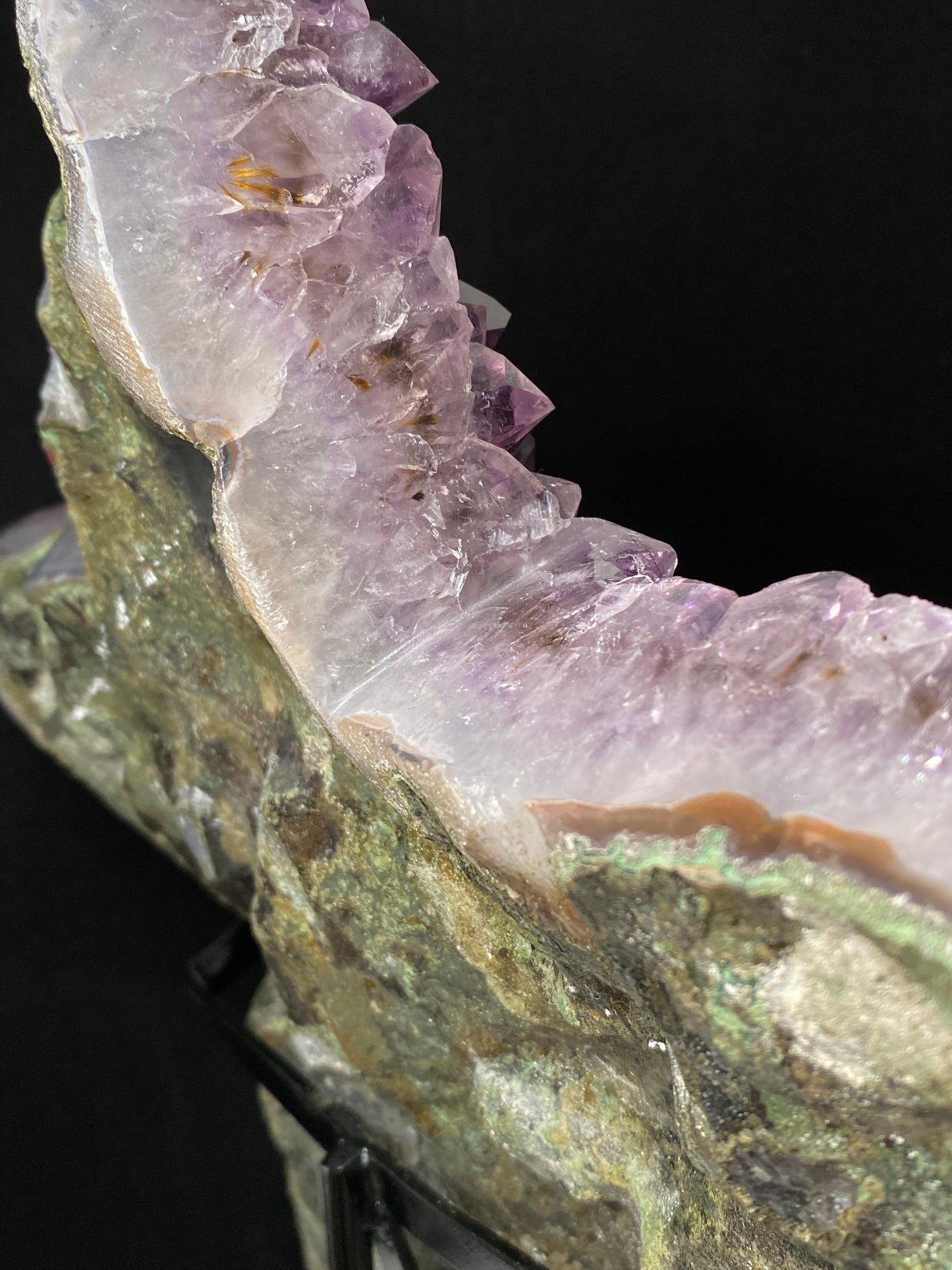 Amethyst clusters star with stand#4507