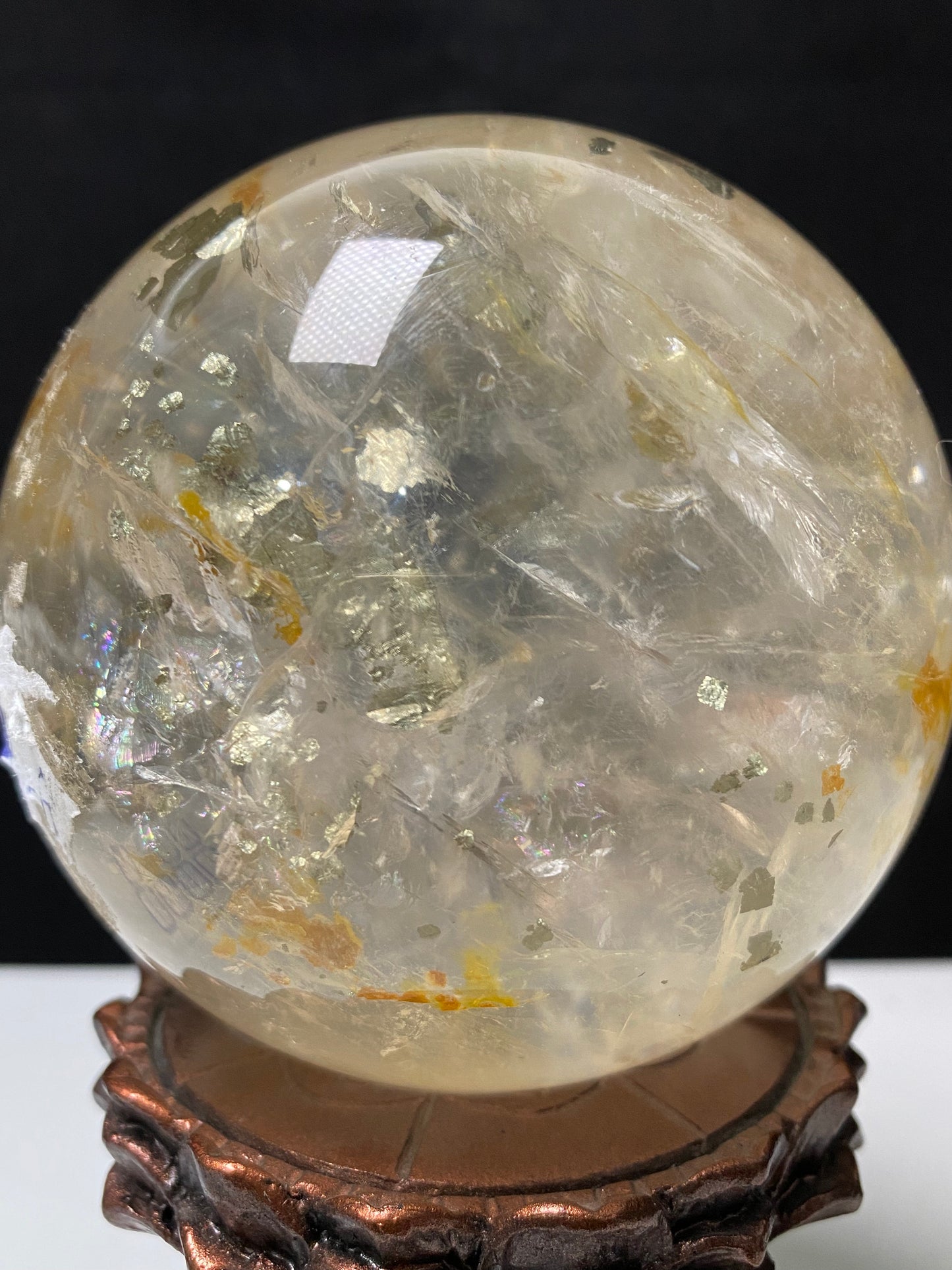 Pyrite in golden healer sphere