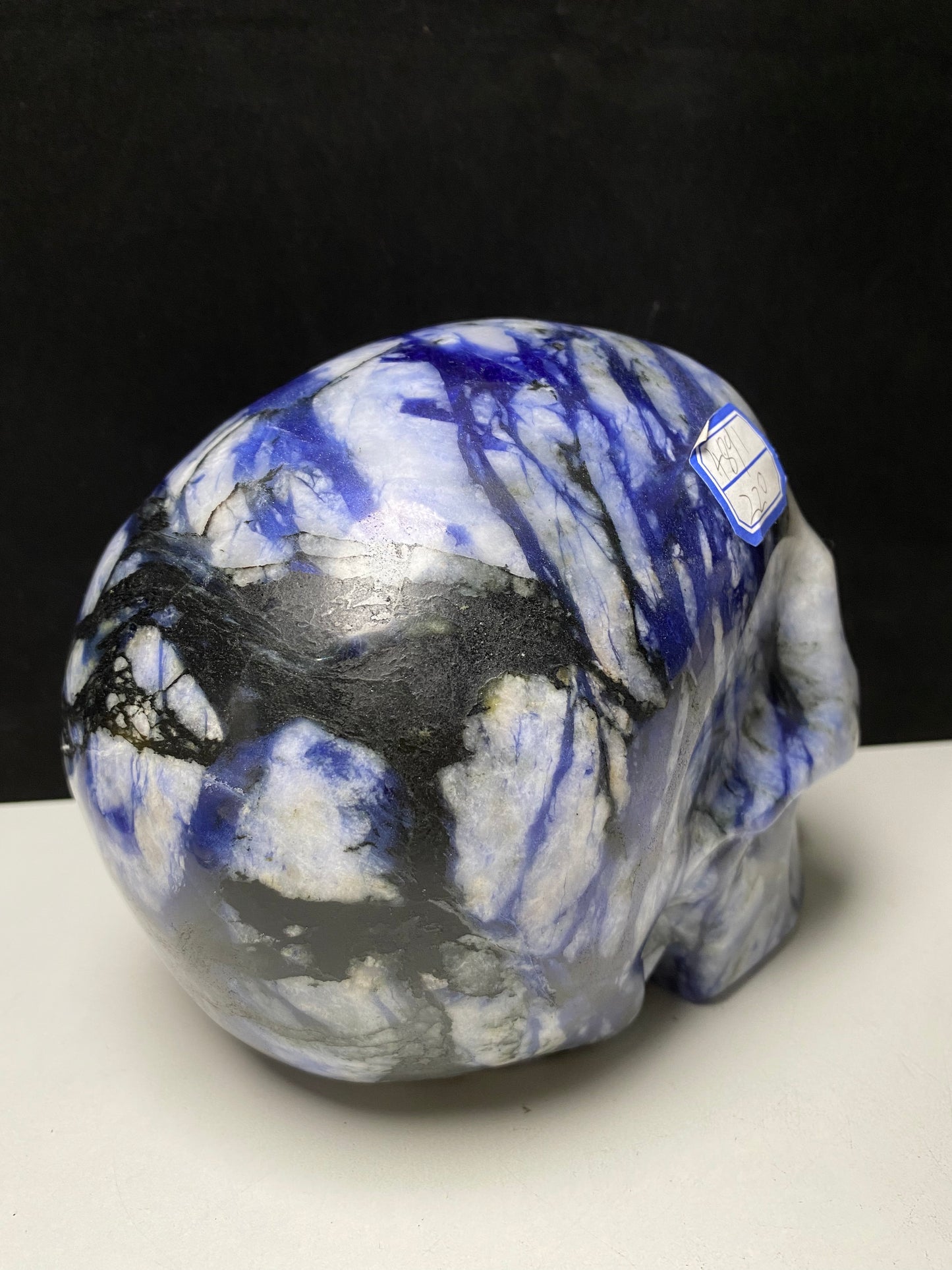 051-Dumortierite skull #4891