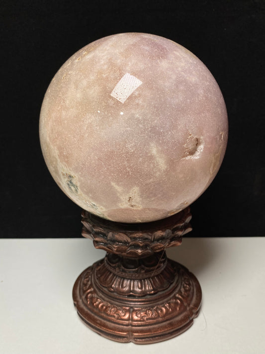 Pink amethyst sphere #2960