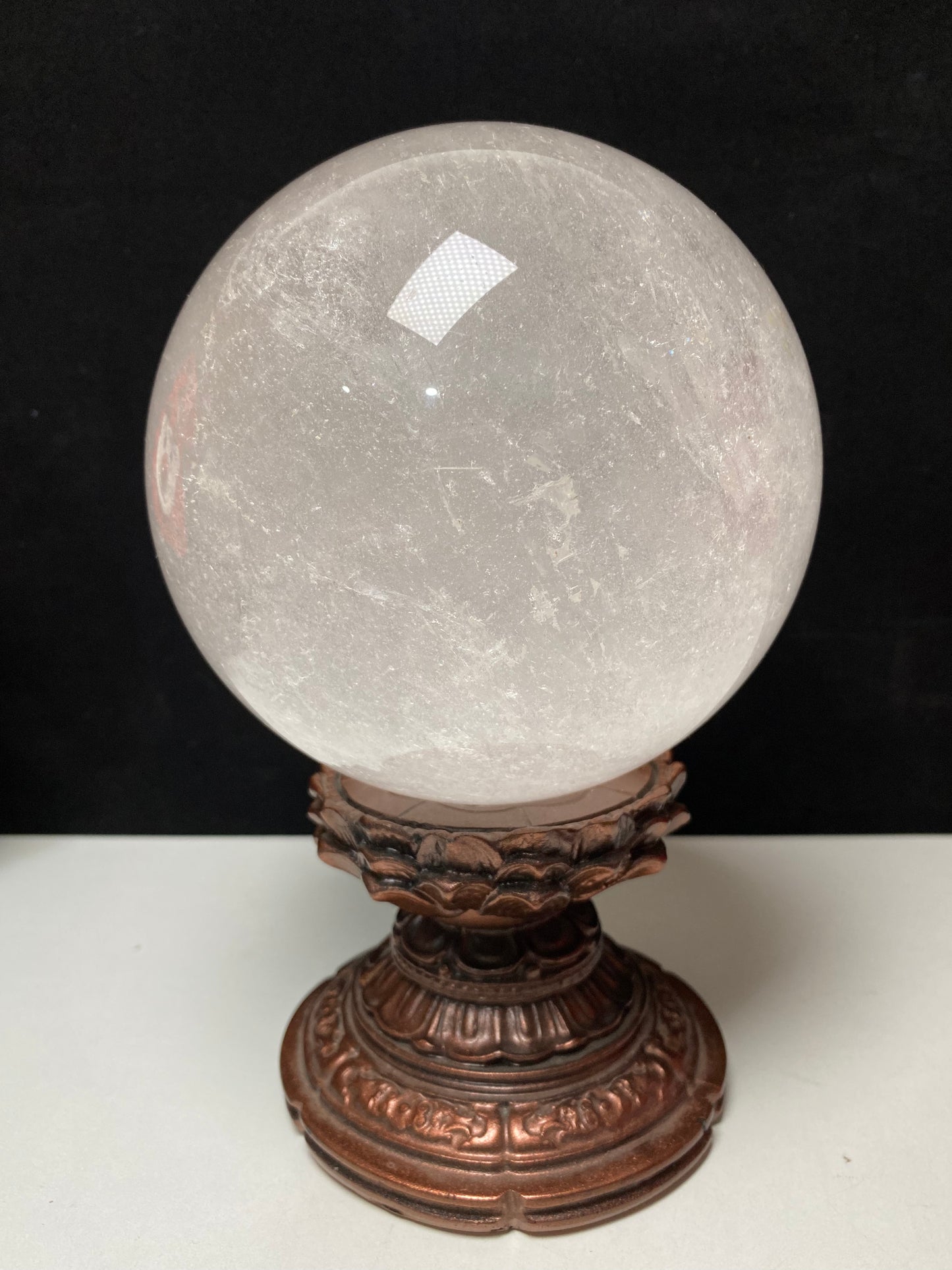 Clear quartz sphere #3724g