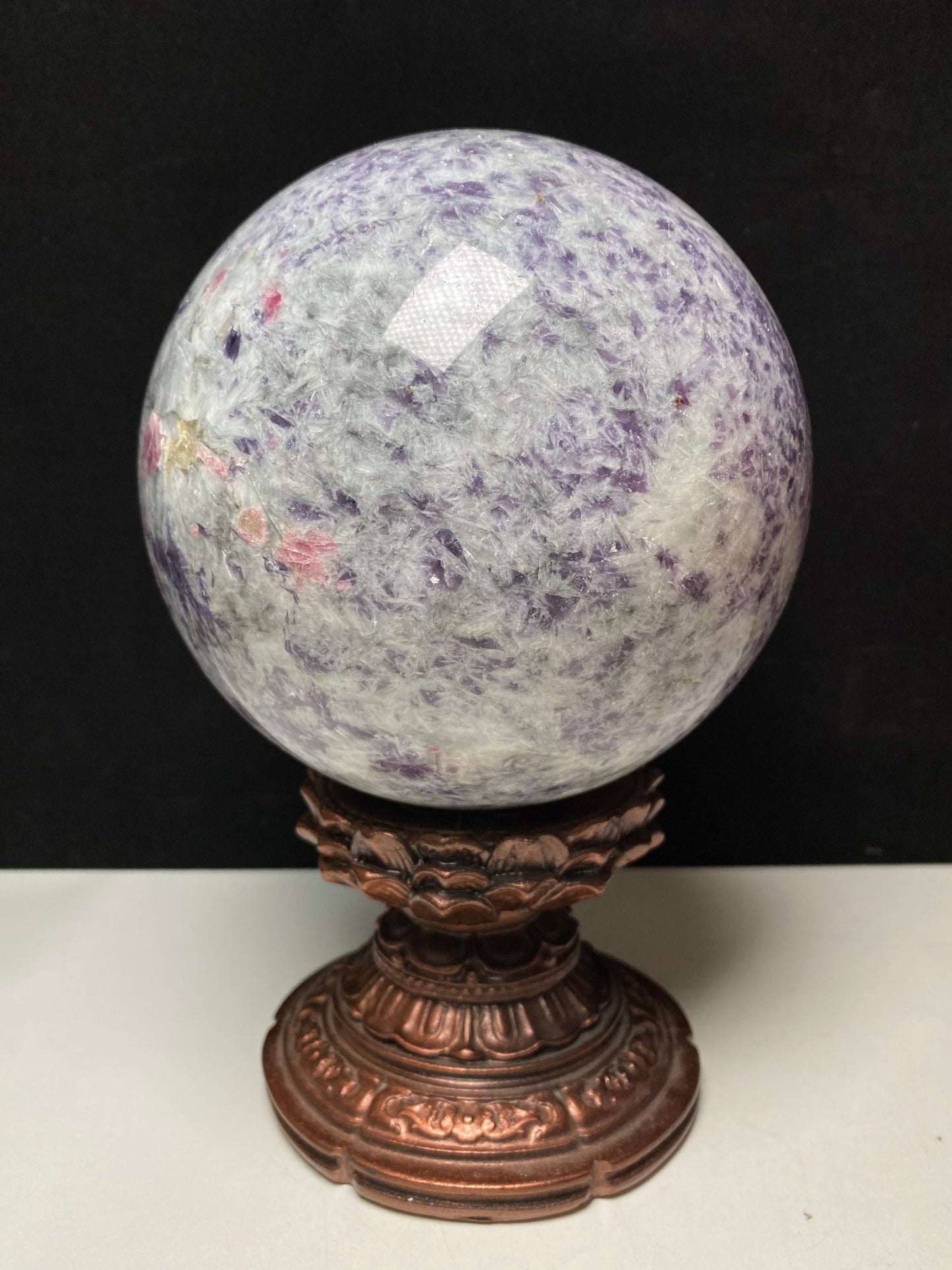 Unicorn stone sphere #4155