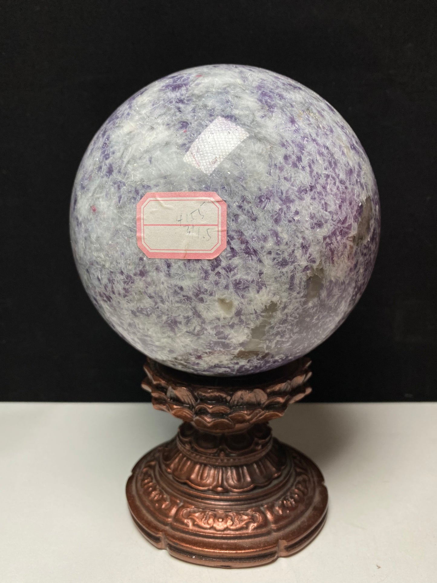 Unicorn stone sphere #4155