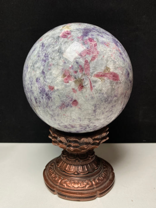 Unicorn stone sphere #4155