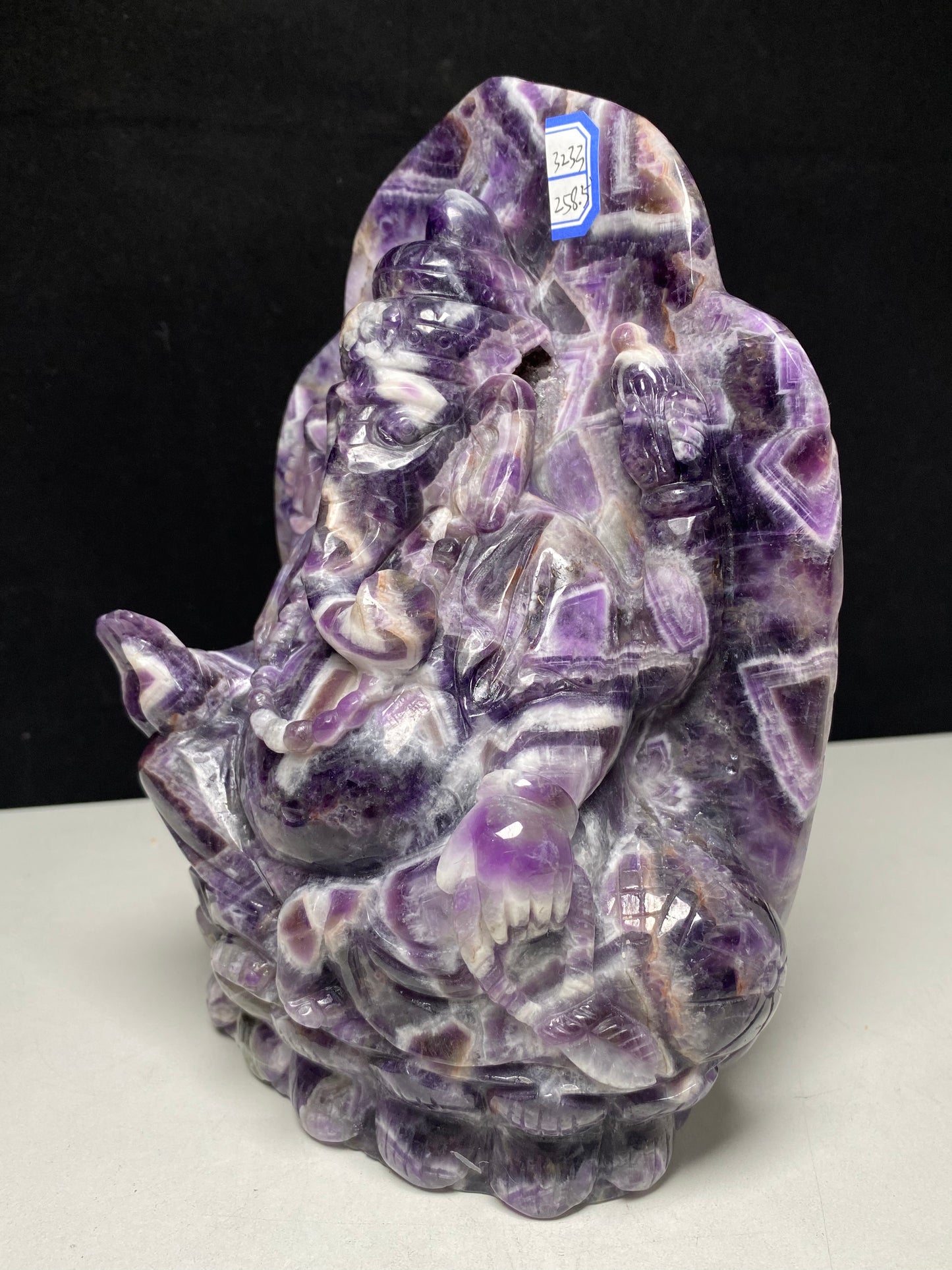 Dream amethyst Ganesha carving #3233