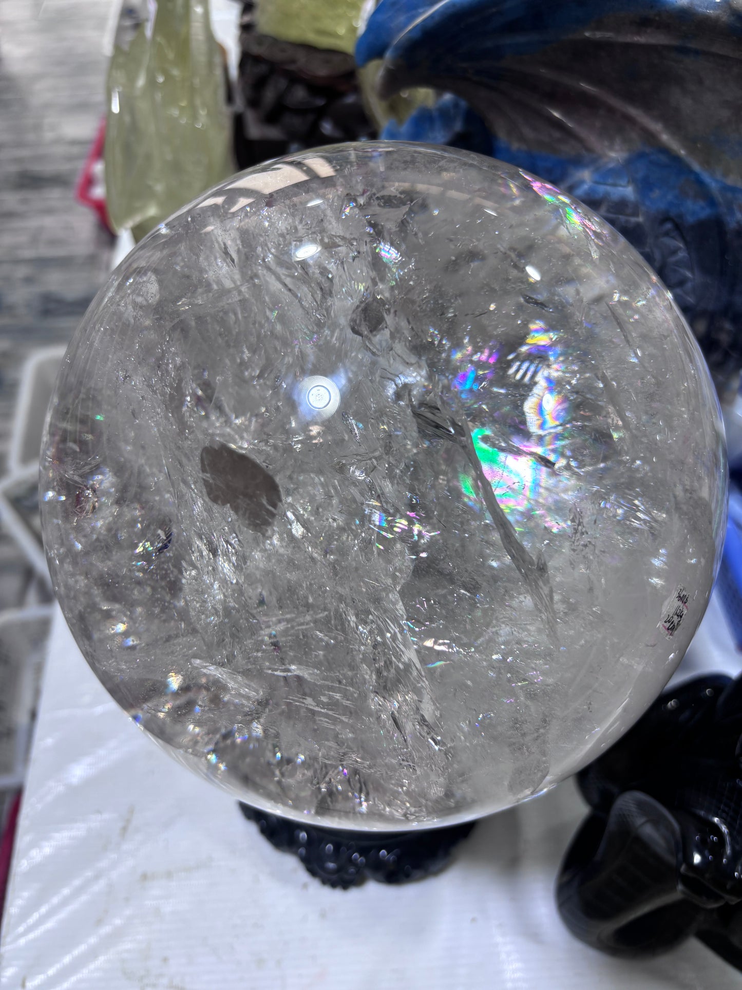 High quality clear quartz sphere