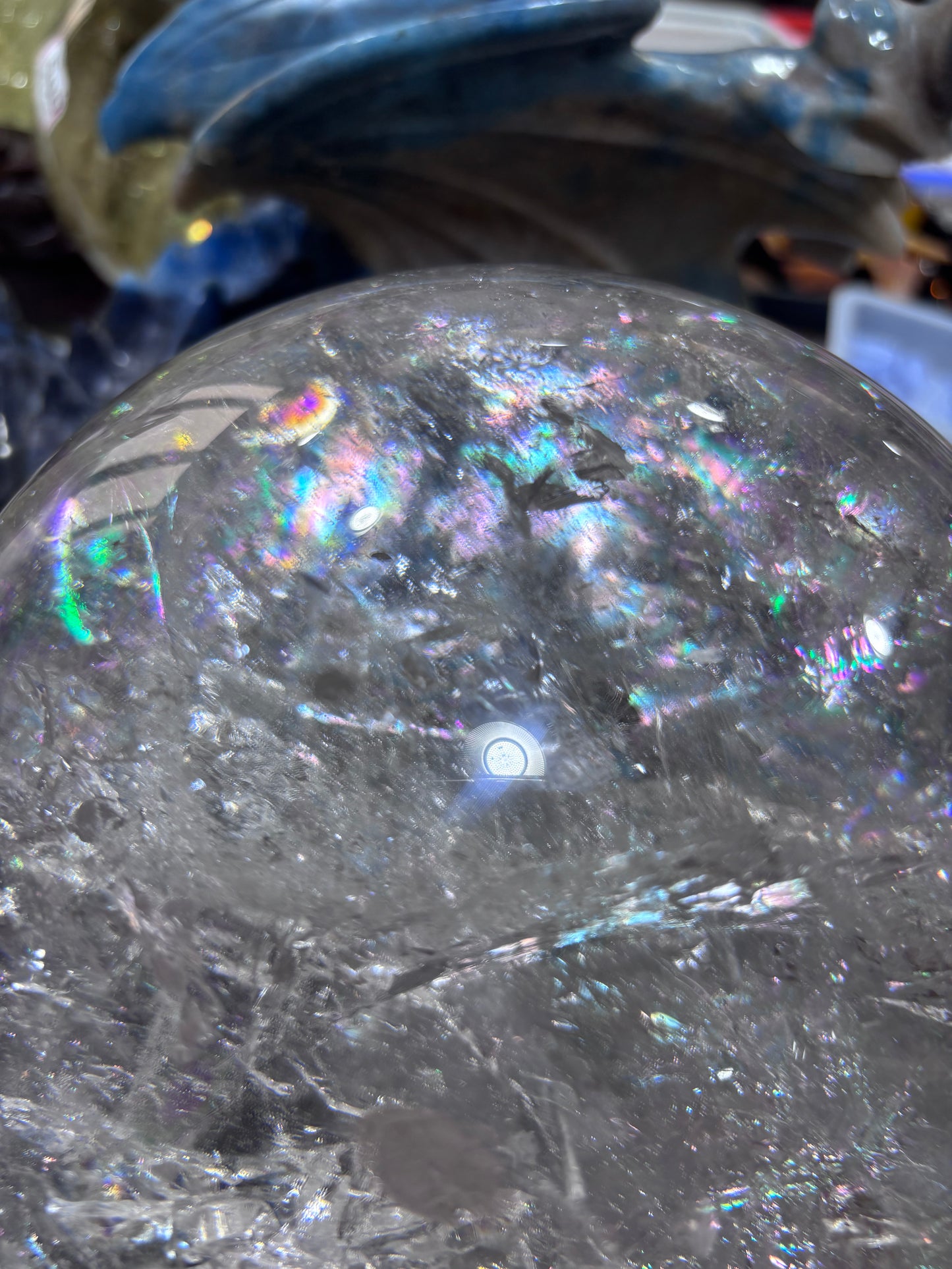 High quality clear quartz sphere