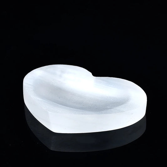 Selenite heart bowls