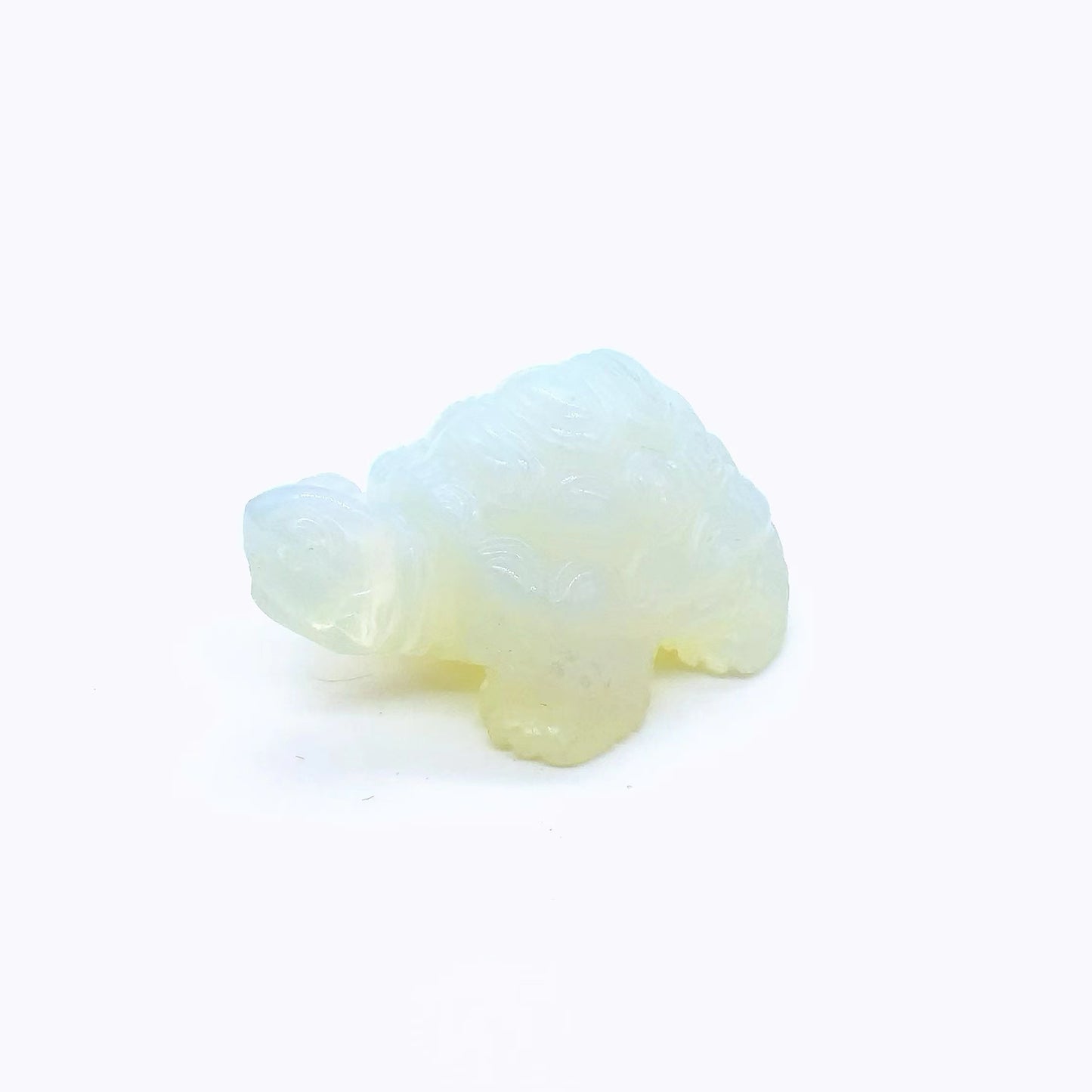 Hand-carved crystal turtles