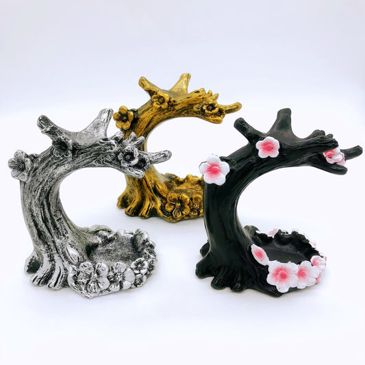 Crystal resin sphere stands